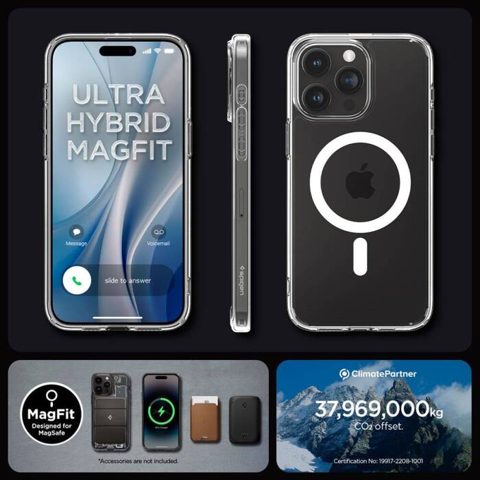Coque Spigen Ultra Hybrid Mag MagSafe iPhone 15 Pro White