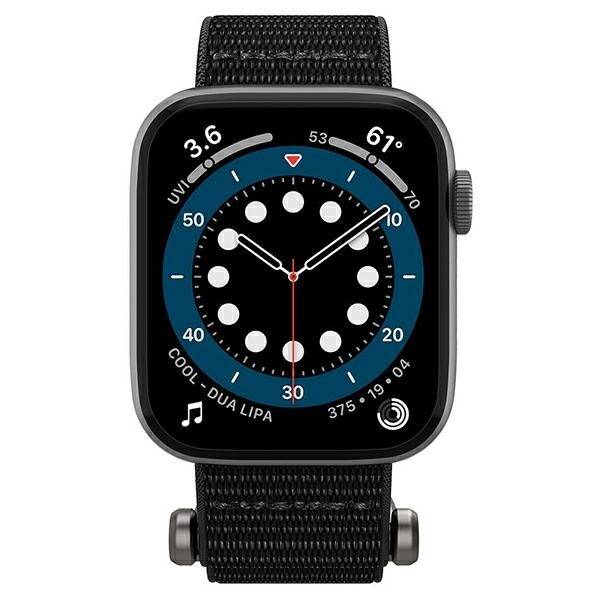 Armband Spigen Durapro Flex Apple Uhr 4 / 5 / 6 / 7 / SE (42 / 44 / 45 Mm) Schwarz
