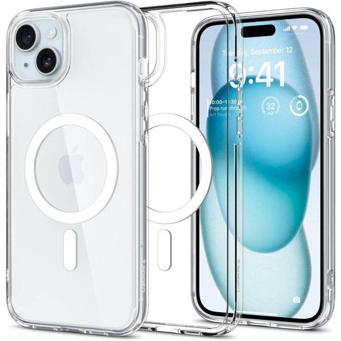 Etui Spigen Ultra Hybrid Mag Magsafe iPhone 15 White Case