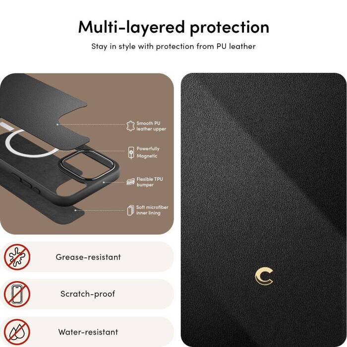 Etui iPhone 15 Pro Max Spigen Cyrill Classic Charm Mag Magsafe Black Case